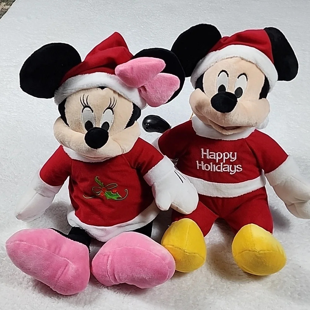 Vintage Holiday Disney Mickey & Minnie Mouse Christmas Dan Dee Collector…